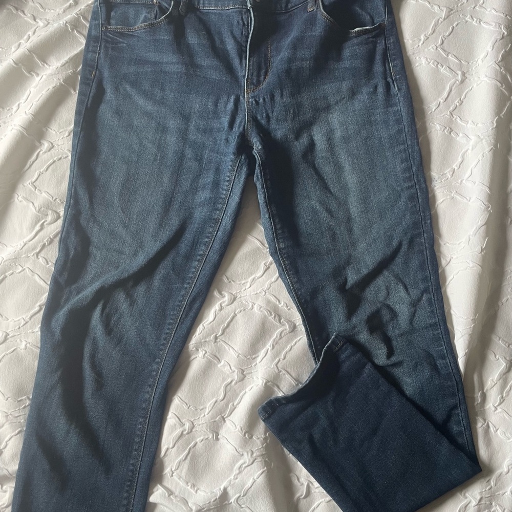 Reitmans Women's Slim Straight Dark Blue Jeans